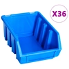 Storage box set, 96 pieces, blue