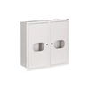 Flush-mounted switchgear space for 2 counters and 24 security RL-2L24 with glass and lock IP31