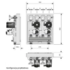 KOMBIMIX-ONNLINE pump group for 2 circuits:1 mixer circuit with integrated temperature control i 1 circuit without mixer