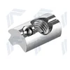 Sliding key with ball, sliding nut for M8 profiles for fastening clamps