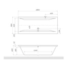 Roth Savona Rectangular bathtub 180x80 cm, 8980000