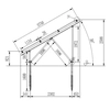 Ground construction 3 x 8 horizontal photovoltaic modules