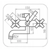 BADEZIMMERMISCHER BADEZIMMER JAWA CHROM