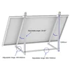 Balcony structure with double adjustment for mounting solar panels 20°-50° (TYP1)