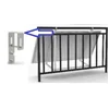 Balcony structure with double adjustment for mounting solar panels 20°-50° (TYP2)