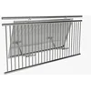 Balkono elektrinės paprastas laikiklis │Saulės modulių laikiklis │Reguliuojamas kampas 10-30°, balkonams, sodams, plokštiems stogams ir sienoms, daugumai saulės modulių, sidabras