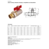 Ball valve with screw connection 1'' NORMAL