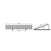 Ballast structure horizontally 20st on 1 PV module
