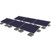 Ballast structure, horizontally arranged photovoltaic modules