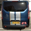 Bandă cromată personalizată Ford Tourneo pe capacul portbagajului