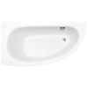 Bañera asimétrica Besco Milena Premium 150x70 restante - ADICIONALMENTE 5% DESCUENTO POR CÓDIGO BESCO5