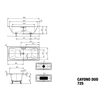 Bañera rectangular Kaldewei Cayono Duo 180x80 con revestimiento refinado - 272500013001