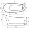 Banheira autônoma Kerra Maya 157 cm