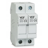 Base fusible interruptor seccionador VCX 2P 10x38