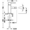 Bateria bidetowa Tres Study Exclusive stal 06212001AC