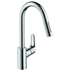 Bateria kuchenna Hansgrohe Focus jednouchwytowa z wyciąganą wylewką 31815000