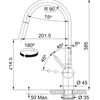 Bateria kuchenna Leda Neo pull-out stal szlachetna