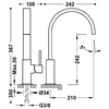 Bateria kuchenna Tres Top chrom 130498