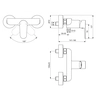 Bateria natryskowa Ideal Standard Tyria biała/chrom BC156HO