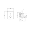 Bateria natryskowa podtynkowa Fdesign Meandro chrom FD1-MDR-7P-11