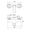 Bateria natryskowa Ravak Flat chrom