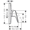 Bateria prysznicowa Hansgrohe Logis jednouchwytowa podtynkowa 71605000