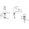 Bateria umywalkowa Oras Cubista chrom 2804F