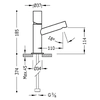 Bateria umywalkowa Tres Max chrom 06110301