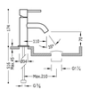 Bateria umywalkowa Tres Study czarna 262.903.01.TNE.D