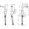 Bateria umywalkowa wysoka Oras Twista chrom 3803F