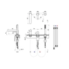 Bateria wannowa 3-otworowa Ravak Puri chrom