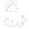 Bateria wannowa Besco Modern/Varium 4-otworowa czarny matt - dodatkowo 5% RABATU na kod  BESCO5