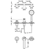 Bateria wannowa Tres Lex-Alp chrom 20316102