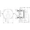 Baterie de baie ascunsă Ideal Standard Connect cu element ascuns A5802AA+A1000NU