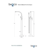 Baterie de baie cromată de sine stătătoare Besco Decco II - SUPLIMENTARE 5% REDUCERE LA COD BESCO5