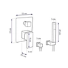 Baterie de duș ascunsă Rea Rainforce - REDUCERE suplimentară 5% cu codul REA5