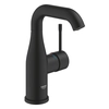 Baterie lavoar Grohe Essence M, cartus ceramic, consum apa 5,7 l/min., duza pivotanta, fara garnitura, negru