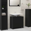 Bathroom cabinet, black,60x33x58 cm, chipboard