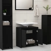 Bathroom cabinet, black,60x33x58 cm, chipboard