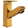 Bathroom faucet, gold, 157x172mm, pull-out