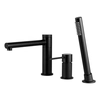 Bathtub faucet 3 hole Corsan Lugo black CMB7542BL