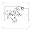 BATTERIE BIDET SUPPORT JAWA CROM