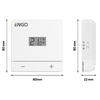 Battery temperature controller, ENGO EASYBATW, daily, surface-mounted, white