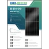 BBE-0013 Fotovoltaický modul 540 W BB ECO BBECO-540-144-SF-V2 - bílá folie, stříbrný POLOBUŇKOVÝ rám