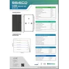 BBE-0013 Módulo fotovoltaico 540 W BB ECO BBECO-540-144-SF-V2 - folha branca, moldura prateada HALF-CELL