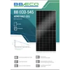 BBE-0015 Fotovoltaický modul 545 W BB ECO BBECO-545-144-SF-V2 - bílá folie, stříbrný POLOBUŇKOVÝ rám