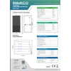 BBE-0015 Módulo fotovoltaico 545 W BB ECO BBECO-545-144-SF-V2 - folha branca, moldura prateada HALF-CELL