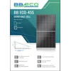 BBE-0016 Φωτοβολταϊκή μονάδα 455 W BB ECO BBECO-455-120-BF-V3 - λευκό φύλλο, μαύρο πλαίσιο HALF-CELL