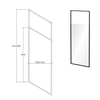 Besco Icon Walk In shower wall 110x200 cm - additional 5% DISCOUNT with code BESCO5