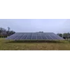 Ground-mounted photovoltaic structure with 14 panels